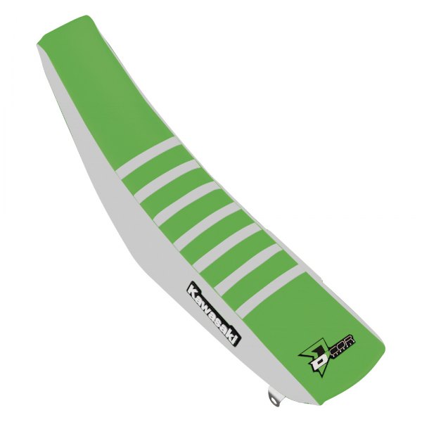 D'cor Visuals® - Factory Reinforced White/Green with White Ribs Seat Cover