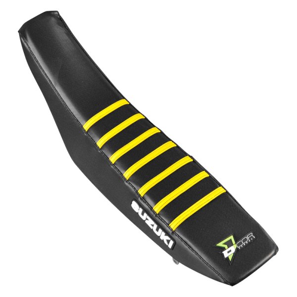 D'cor Visuals® - Factory Reinforced Black with Yellow Ribs Seat Cover