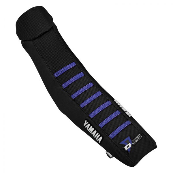 D'cor Visuals® - Factory Reinforced Black with Black/Blue Ribs Seat Cover
