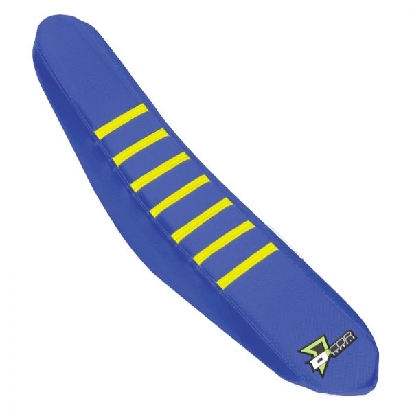 D'cor Visuals® - Factory Reinforced Blue with Yellow Ribs Seat Cover