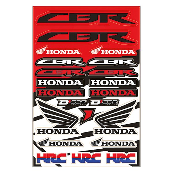 D'cor Visuals® - Honda Style Decal Sheet