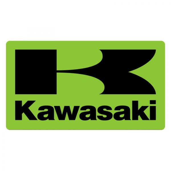 D'cor Visuals® - Kawasaki Logo Style Squared Decal - MOTORCYCLEiD.com