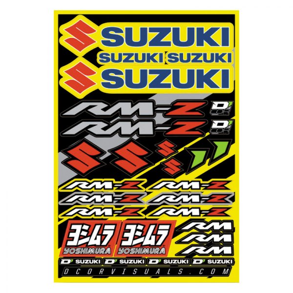 D'cor Visuals® - Suzuki RMZ Style Decal Sheet