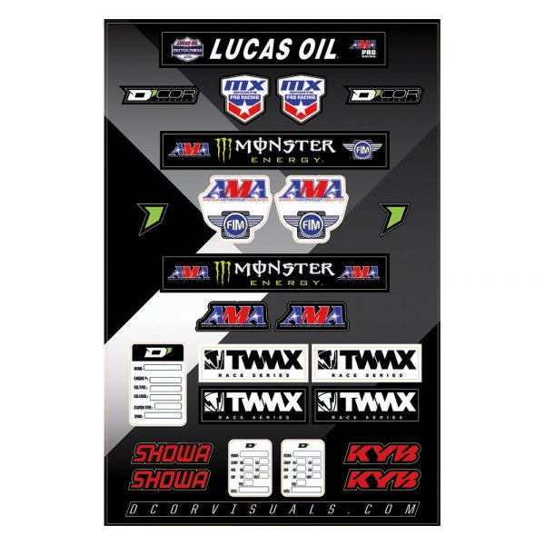 D'cor Visuals® - MX Outdoor Style Decal Sheet