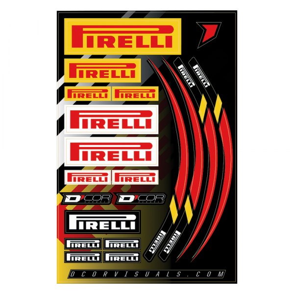 D'cor Visuals® - Pirelli Style Decal Sheet