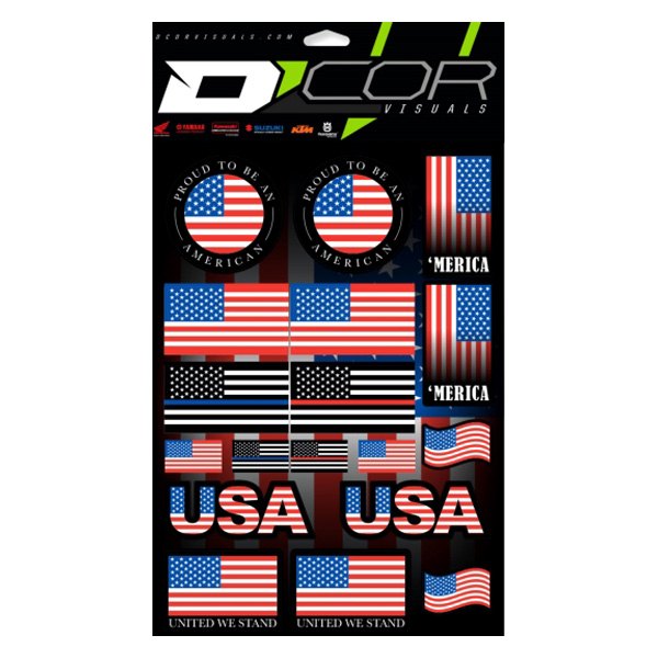 D'cor Visuals® - USA Style Decal Sheet