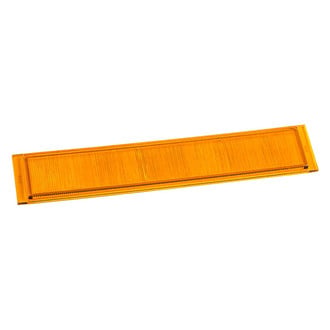Diode Dynamics® - 6" Rectangular Amber Polycarbonate Wide Beam Outer Lens for Stage Series