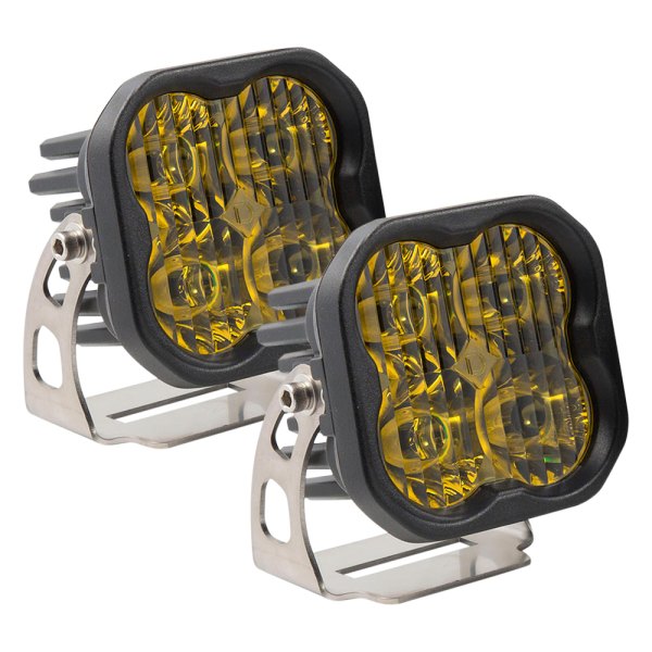 Diode Dynamics® - Stage Sport Series Standard 3" 2x14.5W Square Driving Beam Yellow LED Lights