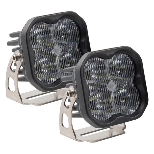 Diode Dynamics® - Stage Pro Series Standard 3" 2x36W Square Fog Beam LED Lights
