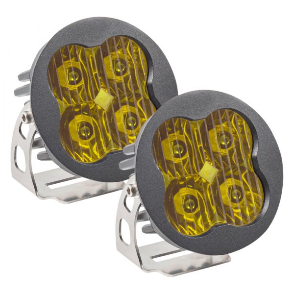 Diode Dynamics® - Stage Sport Series 3" 2x14.5W Round Driving Beam Yellow LED Lights