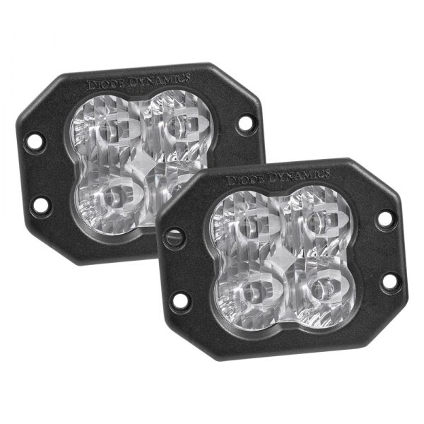 Diode Dynamics® - Stage Pro Series SAE Flush Mount 3" 2x36W Driving Beam LED Lights