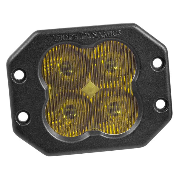 Diode Dynamics® - Stage Pro Series SAE Flush Mount 3" 36W Fog Beam Yellow LED Light