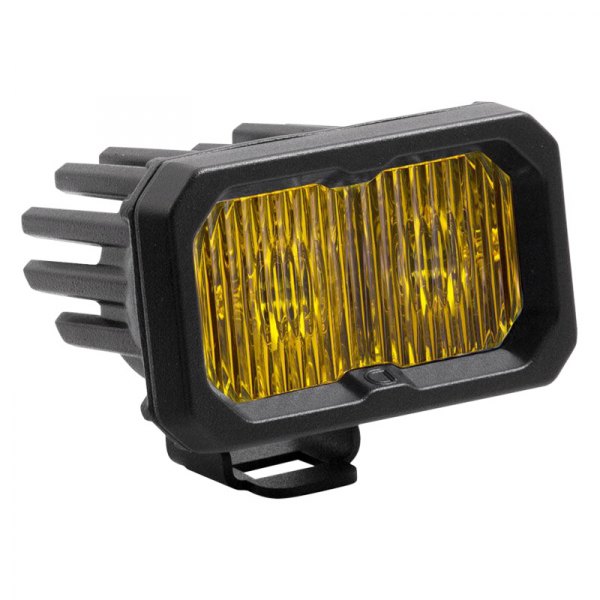 Diode Dynamics® - Stage Sport Standard Series 2" 7.7W Fog Beam Yellow LED Light, With Amber Backlight