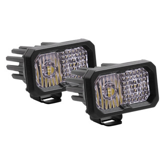 Diode Dynamics® - Stage Sport Standard Series 2" 2x7.7W Combo Beam LED Lights, With Amber Backlight