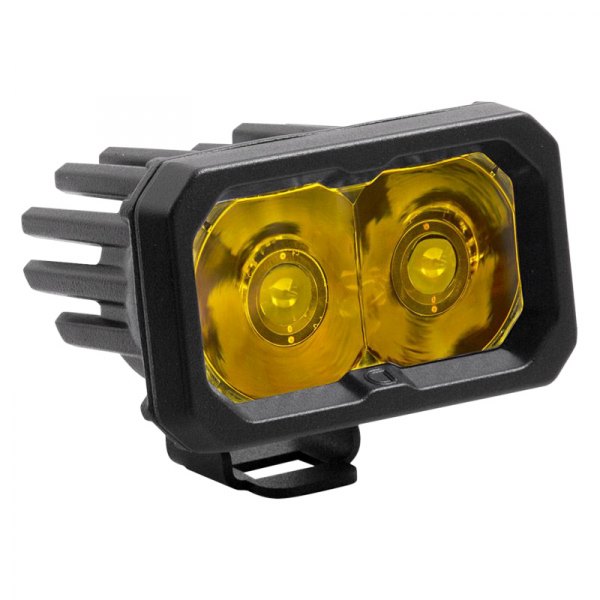 Diode Dynamics® - Stage Sport Standard Series 2" 7.7W Spot Beam Yellow LED Light, With Amber Backlight