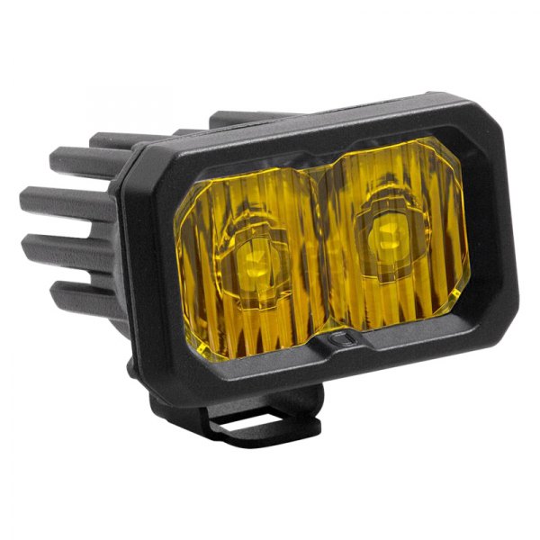 Diode Dynamics® - Stage Pro Standard Series 2" 25.6W Driving Beam Yellow LED Light, with Amber Backlight