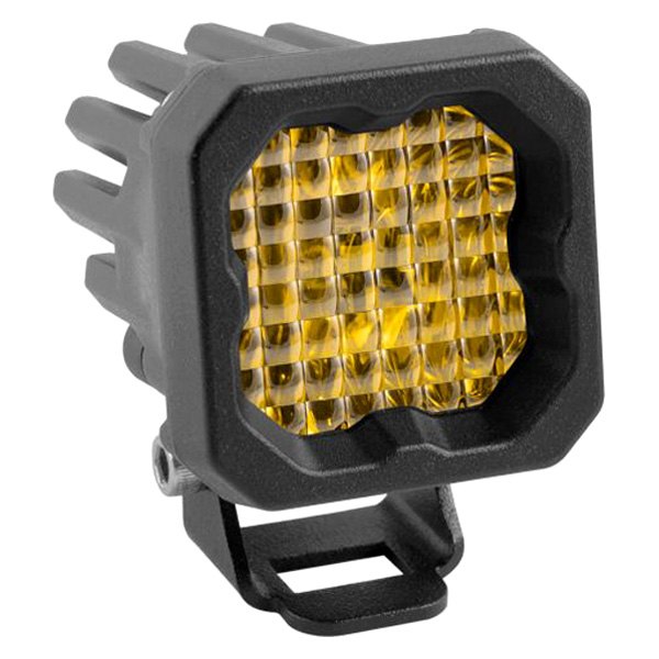 Diode Dynamics® - Stage Series C1 Sport Standard 2" 12.8W Square Wide Beam Yellow LED Light, With Amber Backlight