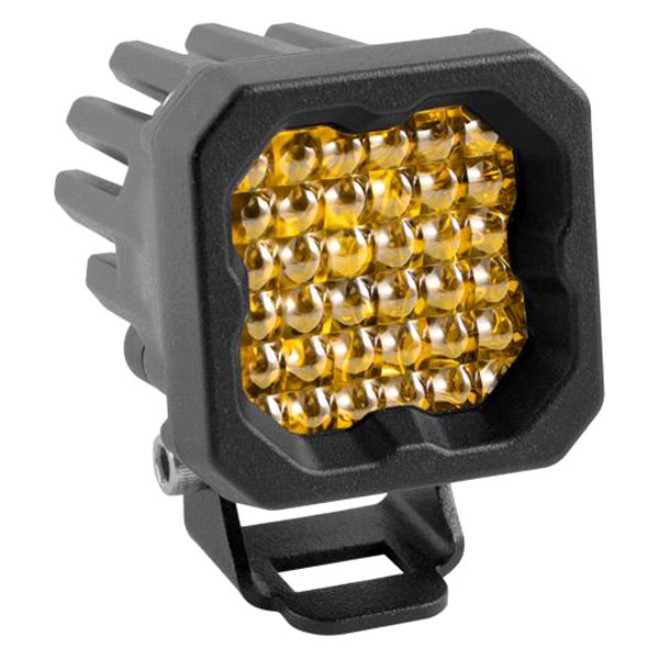 Diode Dynamics® - Stage Series C1 Sport Standard 2" 12.8W Square Flood Beam Yellow LED Light, With Amber Backlight