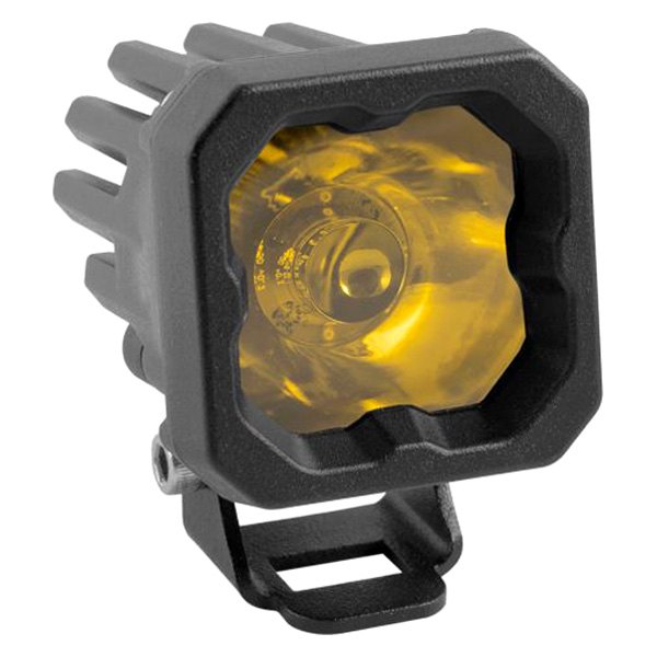 Diode Dynamics® - Stage Series C1 Sport Standard 2" 12.8W Square Spot Beam Yellow LED Light, With Amber Backlight