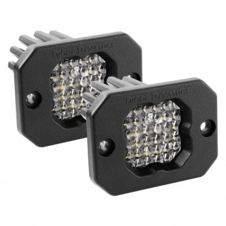 Diode Dynamics® - Stage Series C1 Sport Flush Mount 3" 12.8W Square Flood Beam LED Lights