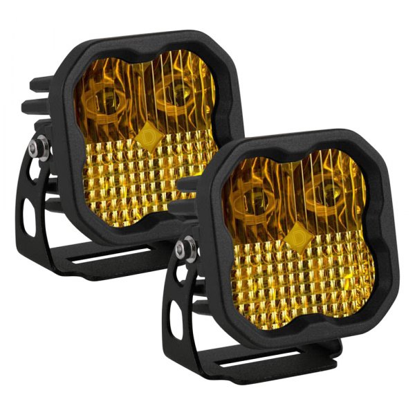 Diode Dynamics® - Stage Pro Series Standard 3" 2x36W Combo Beam Yellow LED Lights