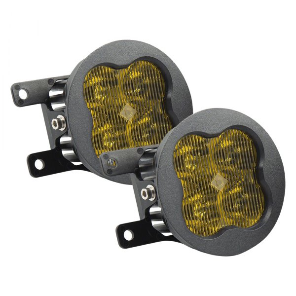 Diode Dynamics® - Fog Light Location Stage Max Series Type A SAE 3" 2x38.5W Fog Beam Yellow LED Lights