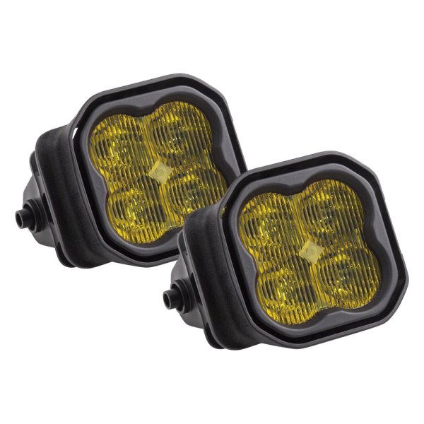 Diode Dynamics® - Fog Light Location Stage Max Series Type F2 SAE 3" 2x38.5W Fog Beam Yellow LED Lights