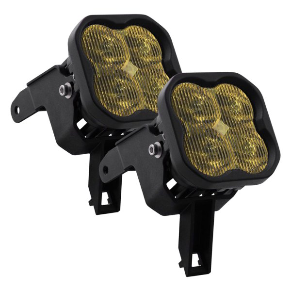 Diode Dynamics® - Fog Light Location Stage Max Series Type SDX SAE 3" 2x38.5W Fog Beam Yellow LED Lights