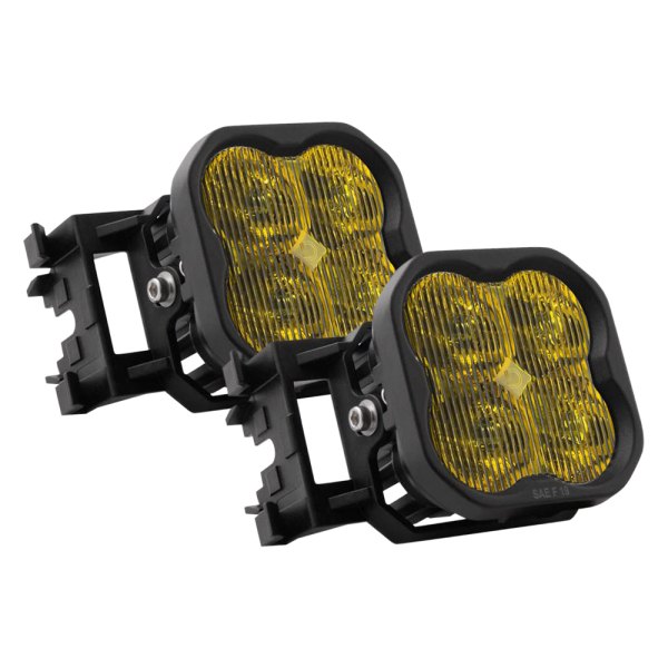 Diode Dynamics® - Fog Light Location Stage Max Series Type X SAE 3" 2x38.5W Fog Beam Yellow LED Lights