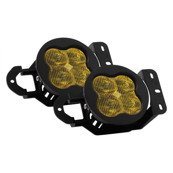 Diode Dynamics® - Fog Light Location Stage Max Series Type MS SAE 3" 2x38.5W Fog Beam Yellow LED Lights
