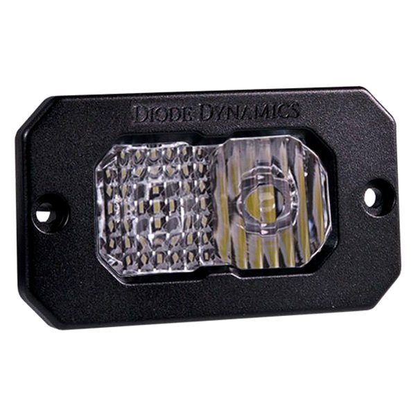 Diode Dynamics® - Stage Pro Series Flush Mount 2" 25.6W Combo Beam LED Light, With Amber Backlight