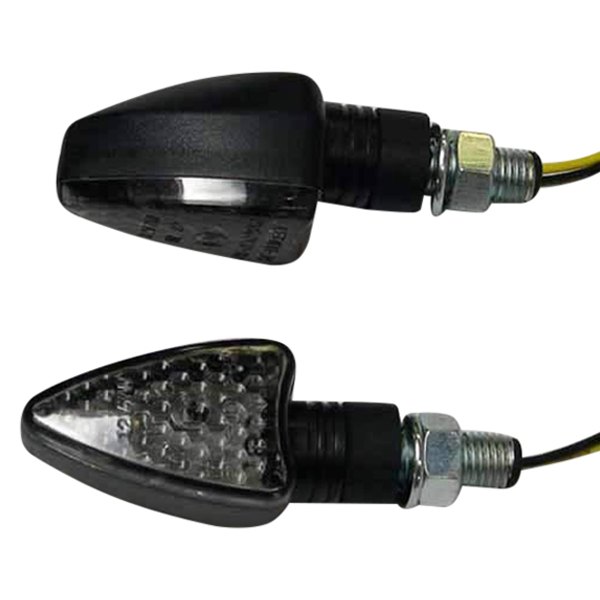 DMP® - Arrow Black Short LED Turn Signal Lights with Smoke Lenses