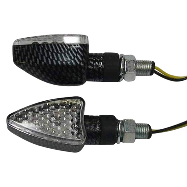 DMP® - Arrow Carbon Short LED Turn Signal Lights with Clear Lenses