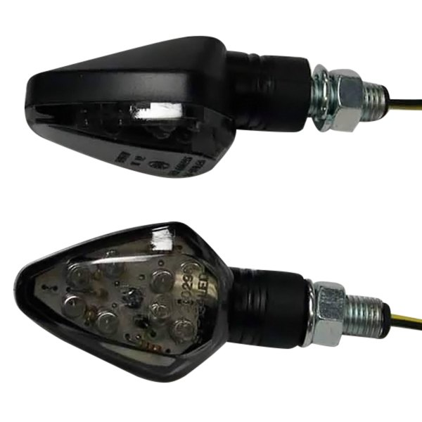 DMP® - Blunt Arrow Black LED Turn Signal Lights with Smoke Lenses