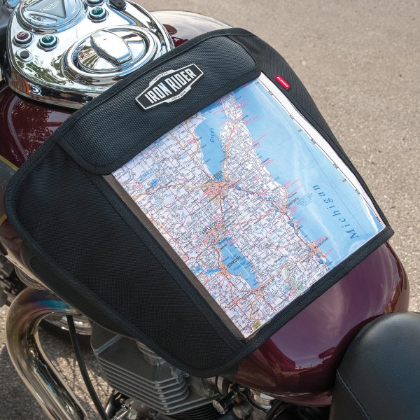 Dowco® - Iron Rider™ Cruiser Magnetic Mount Black Map Pocket