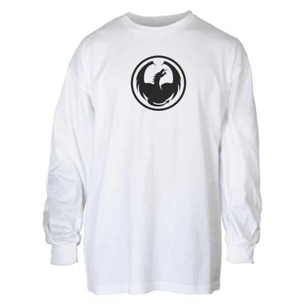 Dragon Alliance® - Icon Staple Line Men's Long Sleeve Shirt (Large, White)