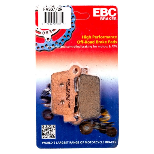 EBC® FA367/2R - R Series™ Heavy Duty Rear Sintered Brake Pads