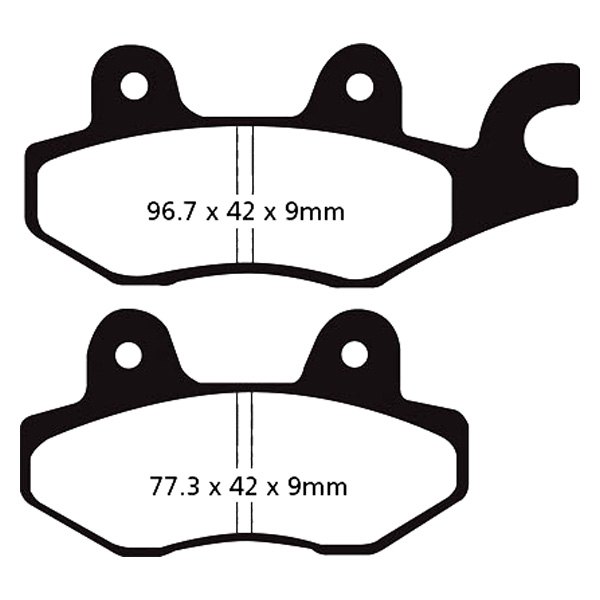 EBC® - SFA Series™ Front Right Organic Scooter Brake Pads