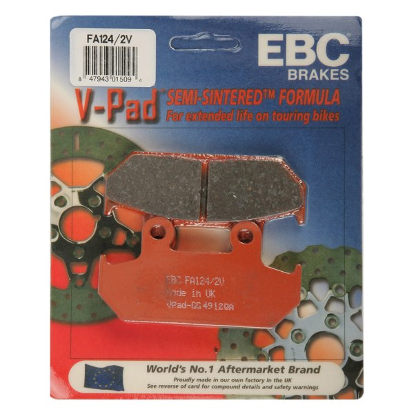 EBC® - V-Pads™ Front Left Semi-Sintered Brake Pads