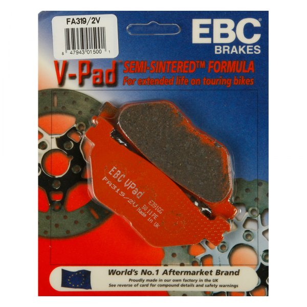 EBC® - V-Pads™ Rear Left Semi-Sintered Brake Pads