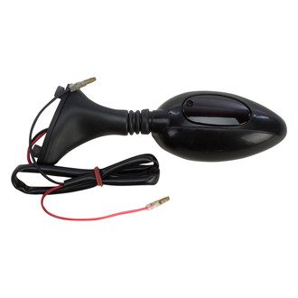 EMGO® - Right Side Ducati Black Mirror with Turn Signal