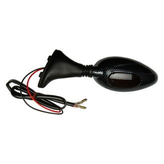EMGO® - Left Side Ducati Carbon Fiber Mirror with Turn Signal