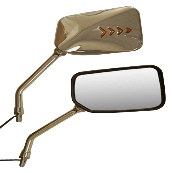 EMGO® - Left Side OEM Chrome Mirror with Light