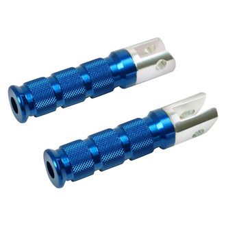 EMGO® - Round Style Passenger's Foot Pegs (Blue Anodized)