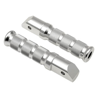 EMGO® - Round Style Driver's Foot Pegs (Silver Anodized)