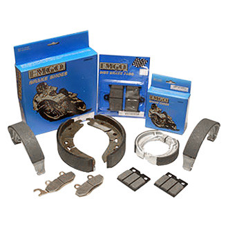 EMGO® - Rear Grooved Brake Shoes