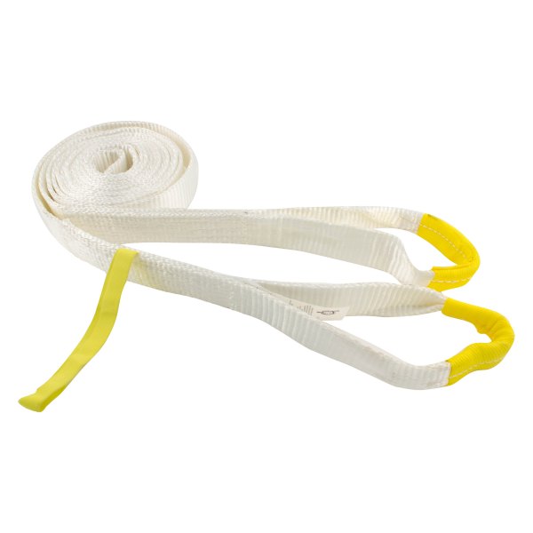 Erickson® - 3" x 30' Polyester White Recovery Tie-Down Straps