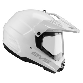 EVS Sports® - T5 Venture Large Solid White Dual Sport Helmet