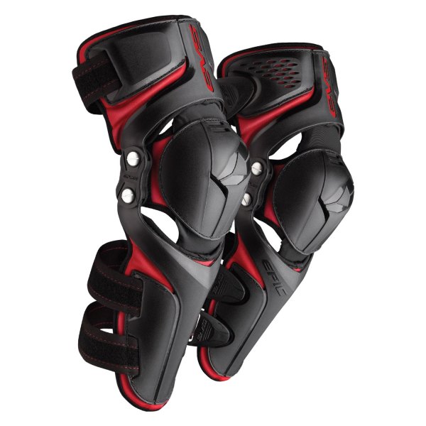 EVS Sports® - Epic Knee Pads (Large/X-Large, Black/Red)