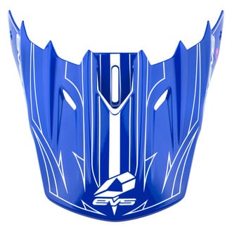 EVS Sports® - Blue/White Visor for T5 Pinner Helmet